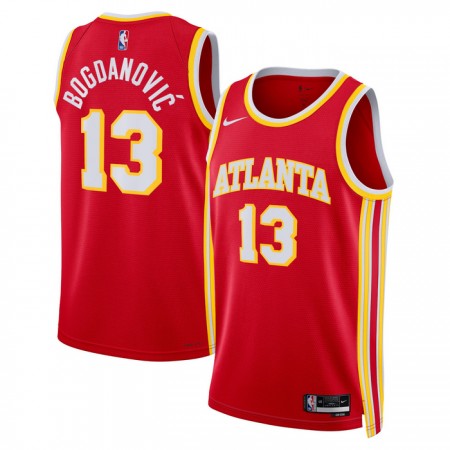 Camiseta Hombre Atlanta Hawks Bogdan Bogdanovic 13 2022-23 Nike Icon Edition Rojo Swingman